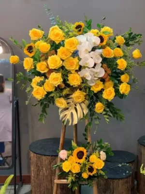 Dịch vụ điện hoa Hà Nội chuyên phục vụ các kiểu hoa chất lượng
