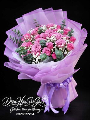 Hồng Tím Mộng Mơ A071
